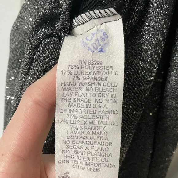 Vtg Jump Wendye Chaitin Lurex Metallic Sequin Sparkling Prom Halter Maxi Dress - Picture 7 of 8